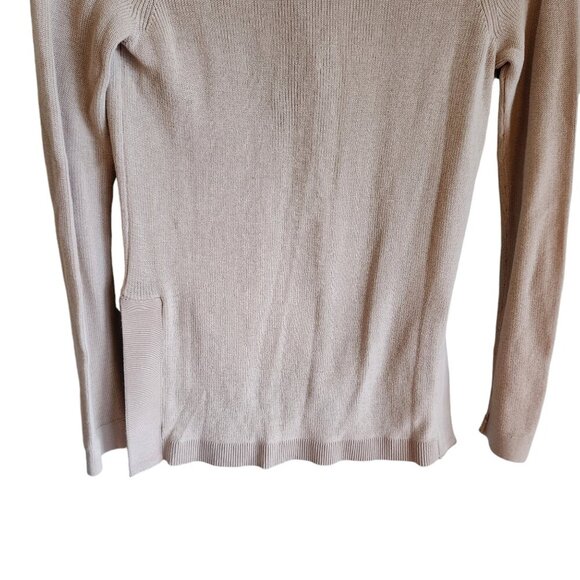 Gretchen Scott Sweater XS Beige Khaki Button Front Cardigan New - Picture 10 of 10